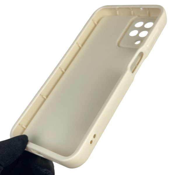 Чохол силіконовий оригінальний Soft Touch з 3D принтом злого кота для Samsung Galaxy M12 (SM-M127F) молочний (Повний захист камери) 0046365 фото