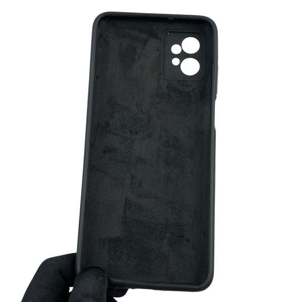Чохол для Motorola Moto G32 (PAUU0013RS) силіконовий з мікрофіброю нековзний на моторола г32 чорний 0031782 фото