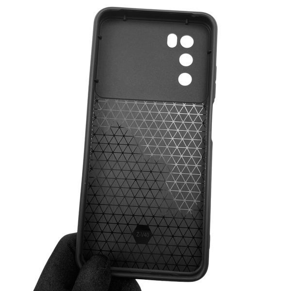 Чохол для ZTE Blade V40 броньований з кільцем зі шторкою на камеру на зте блейд в40 чорний 0002229 фото