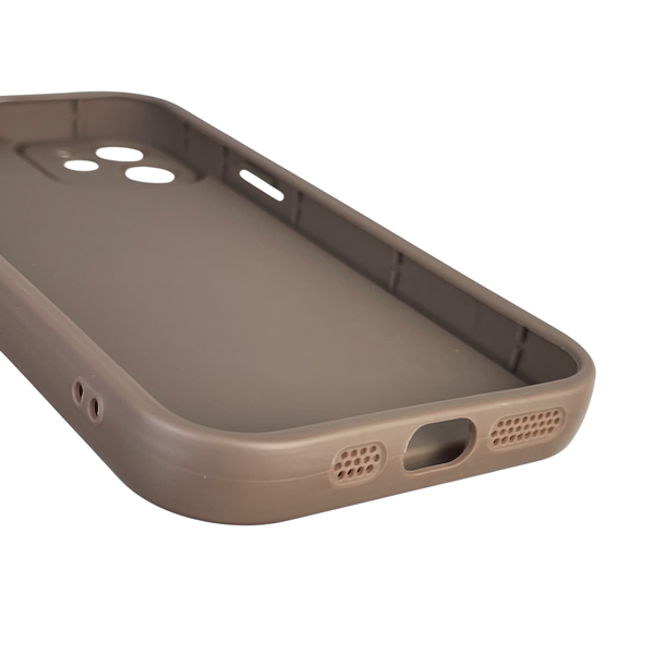 Чохол силіконовий Soft Touch для Apple iPhone 12 коричневий (Повний захист камери) 0039353 фото
