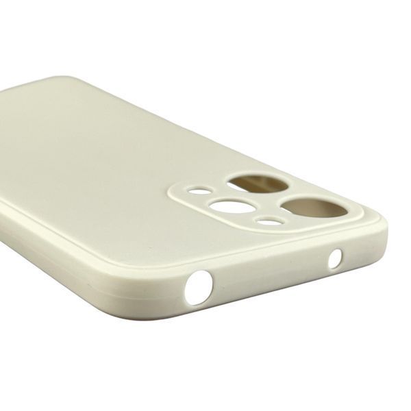 Чохол для Xiaomi Redmi 12 4G з квадратними гранями із захистом камери на сяомі редмі 12 4г бежевий 0012732 фото
