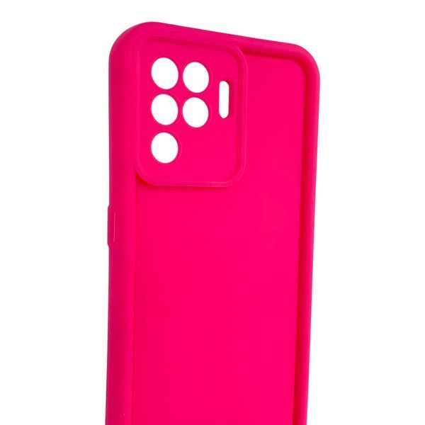 Чехол силиконовый Soft Touch для Oppo Reno 5 Lite малиновый (Полная защита камеры) 0054292 фото