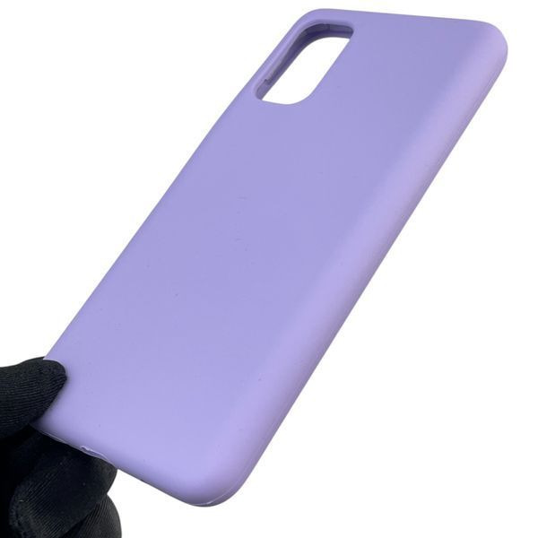 Чохол для Xiaomi Poco M3 Pro 4G силіконовий з мікрофіброю нековзний на сяомі поко м3 про 4г бузковий 0032483 фото