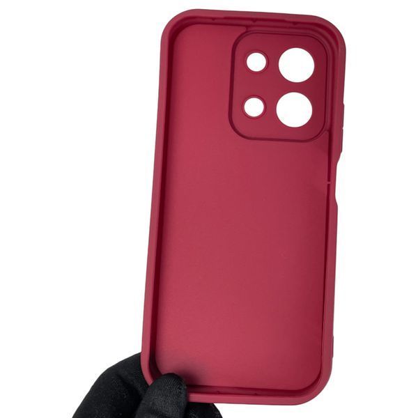Чохол силіконовий Soft Touch з 3D принтом мему сібу для Xiaomi Redmi 15C EU бордовий (Повний захист камери) 0048148 фото