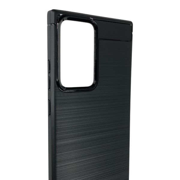 Чехол для телефона Samsung Galaxy Note 20 Plus (SM-N986B) карбоновый противоударный с высокими бортами черный 0052212 фото