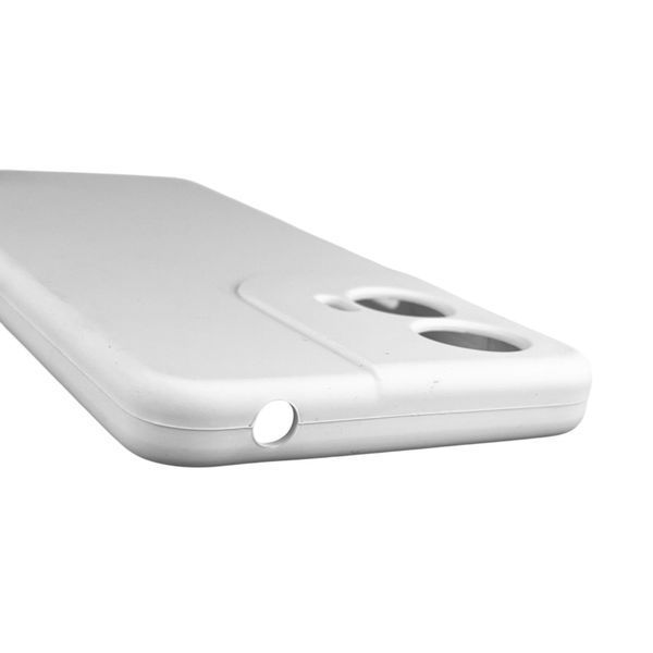 Чохол для Motorola Moto G04 (XT2421-2) силіконовий з мікрофіброю нековзний на моторола г04 білий 0031725 фото