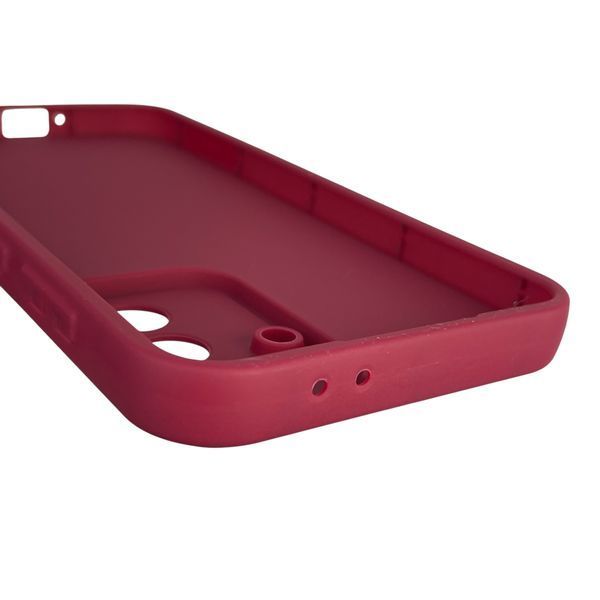 Чехол силиконовый оригинальный Soft Touch с 3D принтом мема сибу для Samsung Galaxy A56 (SM-A566B) бордовый (Полная защита камеры) 0047601 фото