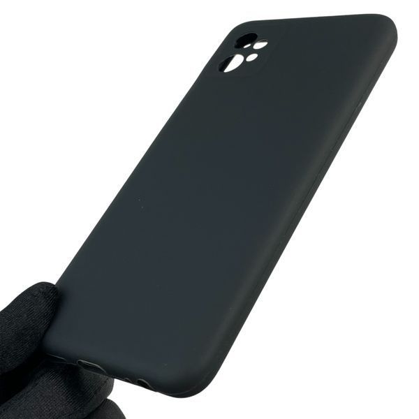 Чохол для Motorola Moto G32 (PAUU0013RS) силіконовий з мікрофіброю нековзний на моторола г32 чорний 0031782 фото