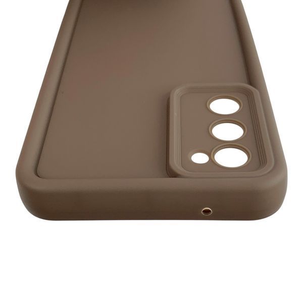 Чехол силиконовый Soft Touch для Samsung Galaxy S20 FE коричневый (Полная защита камеры) 0054021 фото
