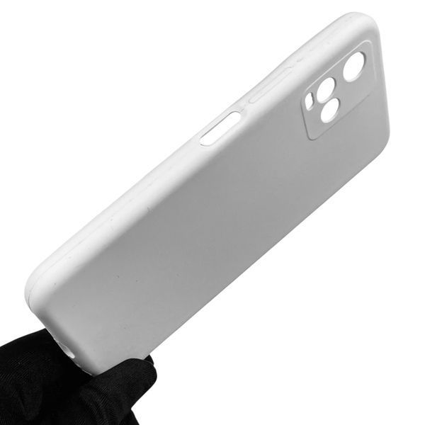 Чохол для Vivo Y21 силіконовий з мікрофіброю нековзний на віво у21 білий 0032329 фото