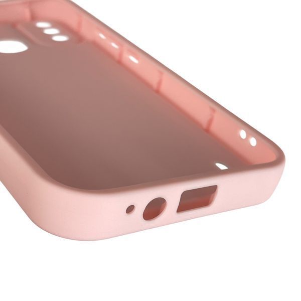 Чехол силиконовый Soft Touch с 3D принтом смешного теда мишки для Tecno Spark 6 Go (KE5) розовый (Полная защита камеры) 0049416 фото