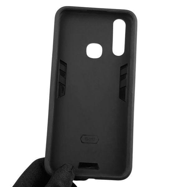 Чехол для телефона Vivo Y17 бронированный с магнитным кольцом-держателем на виво у17 чёрный 0025779 фото