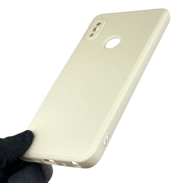 Чохол для Xiaomi Redmi Note 5 з квадратними гранями із захистом камери на сяомі редмі нот 5 бежевий 0012882 фото