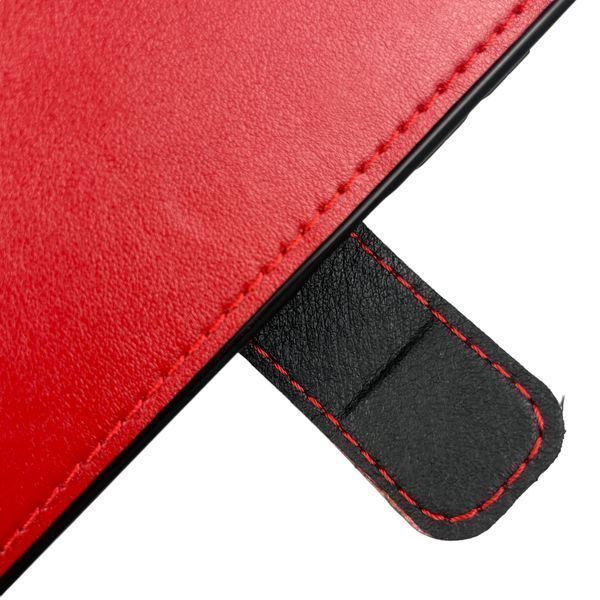 Чехол-книжка для Xiaomi Redmi 13C с застёжкой на магните на сяоми редми 13с красная 0002305 фото
