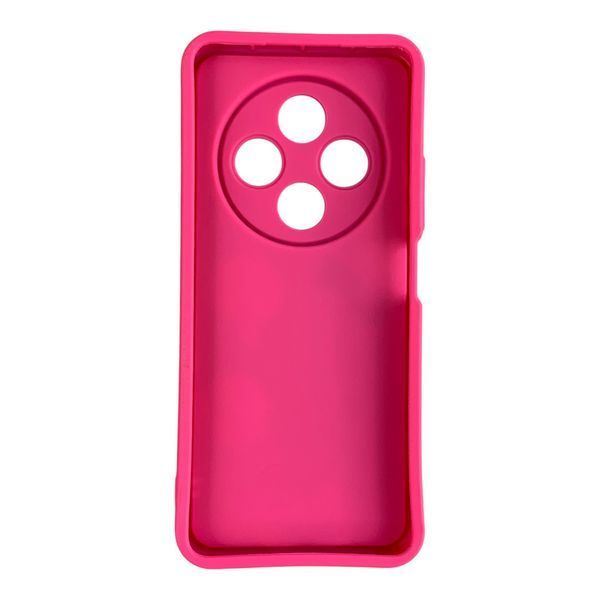 Чохол для Xiaomi Poco C75 малиновий з 3D фігурками (солодощі, софт-тач) 0062423 фото