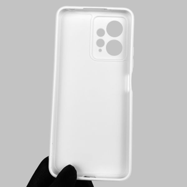Чохол для Xiaomi Redmi Note 12 4G однотонний із квадратними гранями із захистом камери на сяомі редмі нот 12 4G білий 0001497 фото