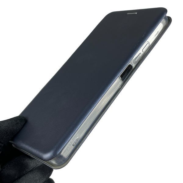 Чехол-книжка для TECNO Spark 10 Pro KI7 с подставкой на техно спарк 10 про тёмно-синяя 0000853 фото