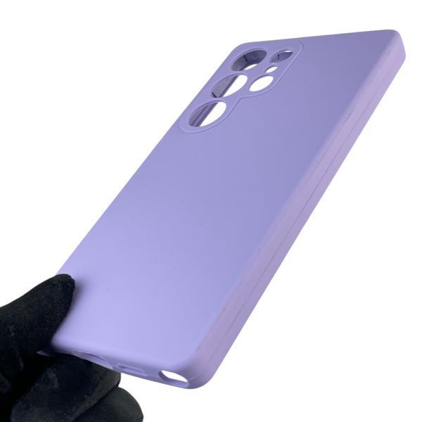 Чехол для Samsung Galaxy S25 Ultra (SM-S938B) силиконовый с микрофиброй на самсунг с25 ультра сиреневый 0032226 фото