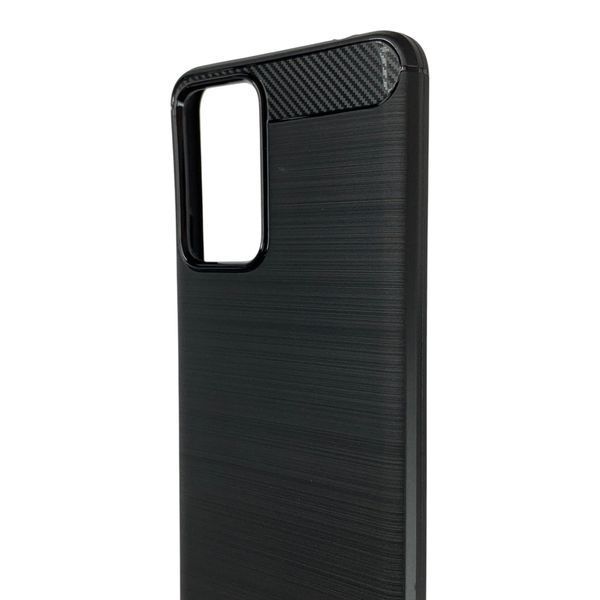 Чохол для телефона Xiaomi Redmi Note 11 Pro Plus 5G карбоновий протиударний з високими бортами чорний 0052369 фото