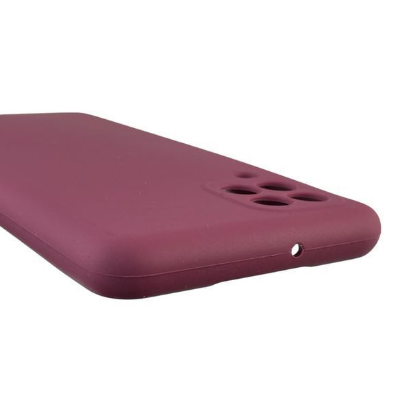 Чехол для Samsung Galaxy M32 4G (SM-M325F) силиконовый с микрофиброй нескользящий на самсунг м32 4г бордовый 0032150 фото