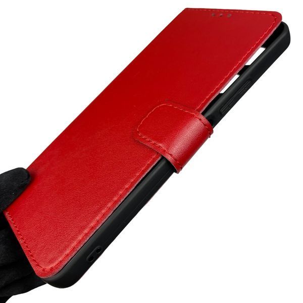 Чехол-книжка для Xiaomi Redmi 13C с застёжкой на магните на сяоми редми 13с красная 0002305 фото
