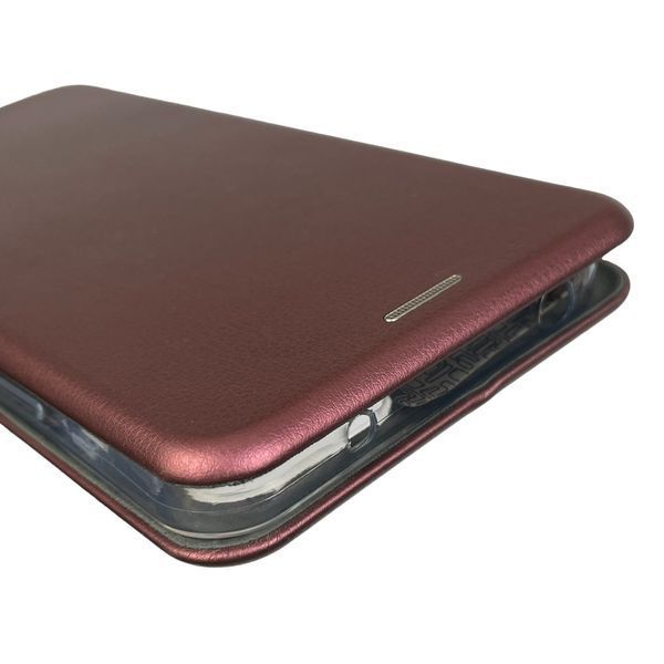 Чехол-книжка для Xiaomi Redmi 12 с подставкой на сяоми редми 12 бордовая 0002062 фото