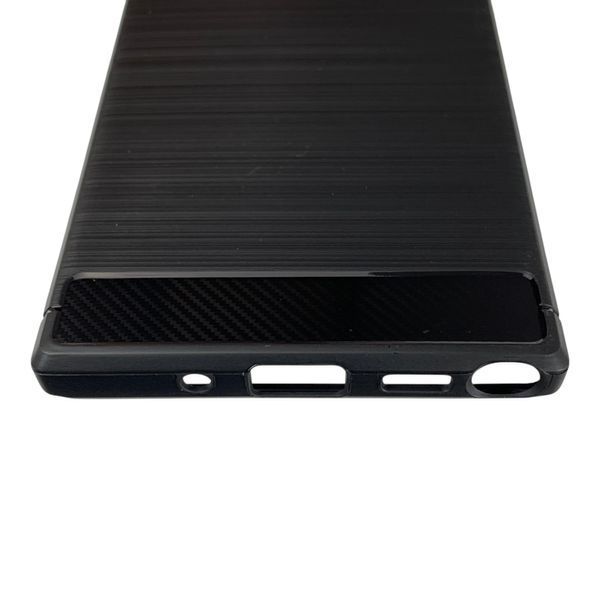 Чехол для телефона Samsung Galaxy Note 20 Plus (SM-N986B) карбоновый противоударный с высокими бортами черный 0052212 фото