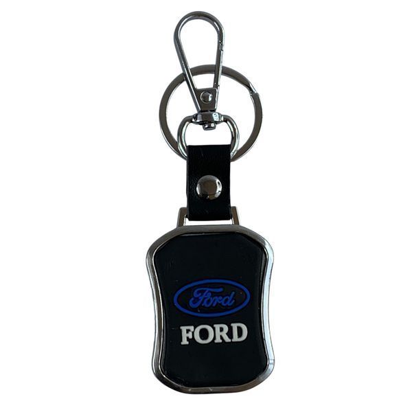 Брелок на ключи с логотипом Ford с покрытием soft-touch (металл, карабин) 0061315 фото