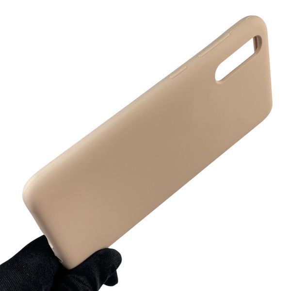 Чехол для Samsung Galaxy A50 (SM-A505F) силиконовый с микрофиброй нескользящий на самсунг а50 пудровый 0031978 фото