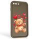 Чехол силиконовый Soft Touch с 3D принтом милый мишка для Apple iPhone 7 Plus коричневый (Полная защита камеры) 0044966 фото 1