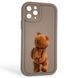 Чехол силиконовый оригинальный Soft Touch с 3D принтом смешного теда мишки для Apple iPhone 11 Pro коричневый (Полная защита камеры) 0048385 фото 1