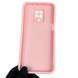 Чехол силиконовый Soft Touch для Xiaomi Redmi Note 9s розовый (Полная защита камеры) 0040074 фото 4
