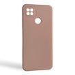 Чехол для Xiaomi Redmi 9C бежевый матовый (закрытая камера, TPU)