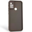 Чехол силиконовый Soft Touch для Motorola G20 коричневый (Полная защита камеры)