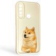 Чохол силіконовий Soft Touch з 3D принтом мему сібу для Huawei Y9 Prime 2019 (STK-L21) молочний (Повний захист камери)