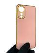 Чехол для OPPO A78 4G с защитой камеры с золотой окантовкой на оппо а78 пудровый gs1 0019595 фото