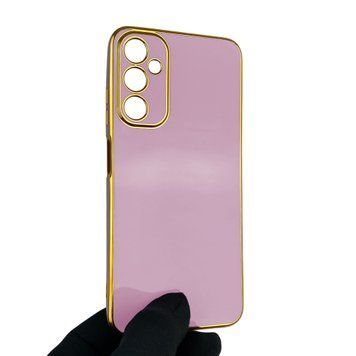 Чехол для Samsung Galaxy A05S SM-A057 с защитой камеры с золотой окантовкой на самсунг а05с черничный gs1 0019680 фото