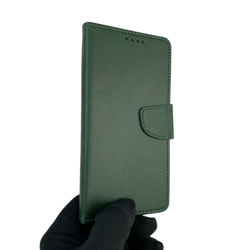 Чехол-книжка для телефона Oppo A40m кожанная с магнитной застежкой на оппо а40m зеленая 0025475 фото