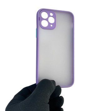Чехол для телефона Apple iPhone 11 Pro с высокими бортами с защитой камеры на айфон 11 про сиреневый 0025848 фото