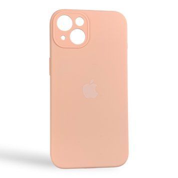 Чехол Silicone Case для Apple iPhone 13 грейпфрутовый (soft touch, кольца камеры, микрофибра) 0061940 фото