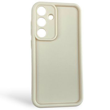 Чехол силиконовый Soft Touch для Samsung Galaxy S25 Plus молочный (Полная защита камеры) 0054173 фото