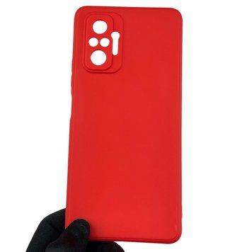 Чохол для Xiaomi Redmi Note 10 Pro з квадратними гранями із захистом камери на сяомі редмі нот 10 про червоний 0012783 фото
