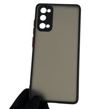 Чохол для Samsung Galaxy S20 FE (SM-G780G) матовий з високими бортами з захистом камери на самсунг с20 фе чорний 0012150 фото