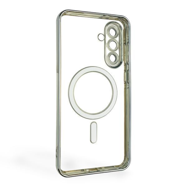 Чехол для Samsung Galaxy A36 5G (SM-A366U) с линзами на камере с MagSafe на самсунг а36 5г серебряный 0034470 фото