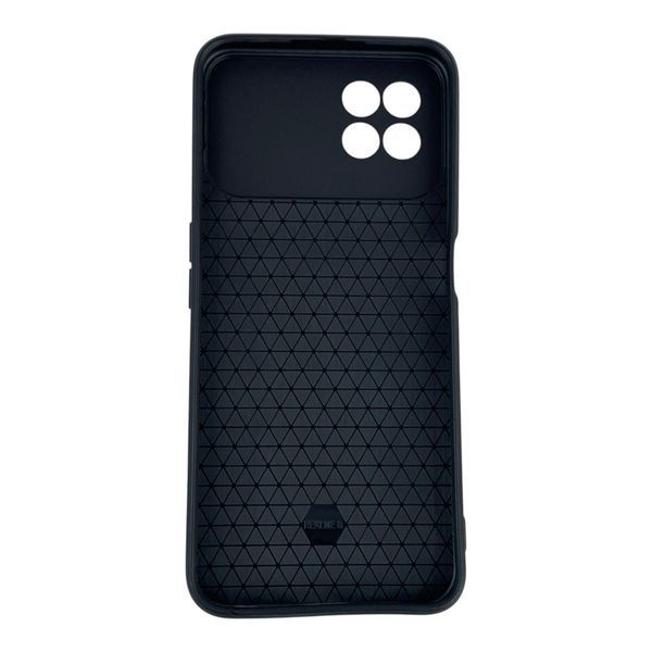 Чохол протиударний для Realme 8i з магнітною пластиною зі шторкою на камері чорний 0050635 фото