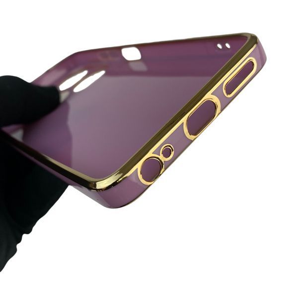 Чехол для TECNO Spark Go 2024 BG6 с кольцом-подставкой с золотой окантовкой на техно спарк го 2024 черничный gs1 0020731 фото