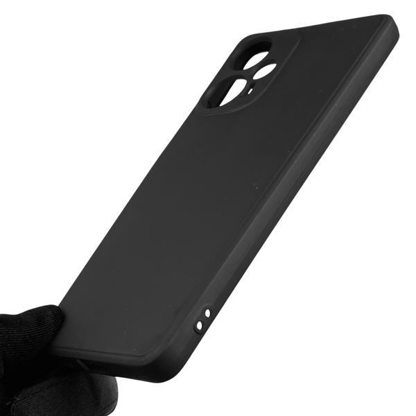 Чохол для Xiaomi POCO F5 з квадратними гранями із захистом камери на сяомі поко ф5 чорний 0012681 фото