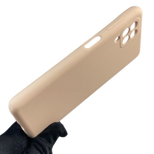 Чехол для Samsung Galaxy M32 4G (SM-M325F) силиконовый с микрофиброй нескользящий на самсунг м32 4г пудровый 0032144 фото