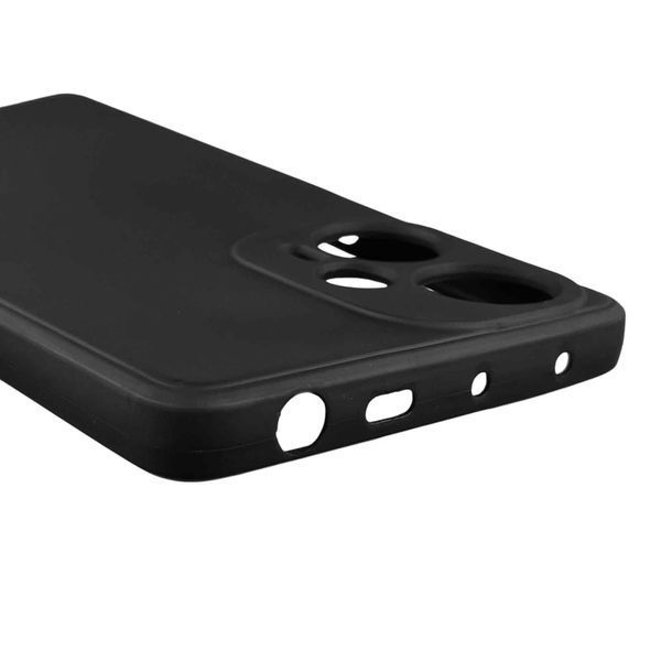Чохол для Xiaomi POCO F5 з квадратними гранями із захистом камери на сяомі поко ф5 чорний 0012681 фото
