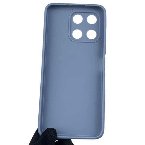 Чехол для Huawei Honor X6a (WDY-LX1) с квадратными гранями с защитой камеры на хонор х6а голубой 0012288 фото